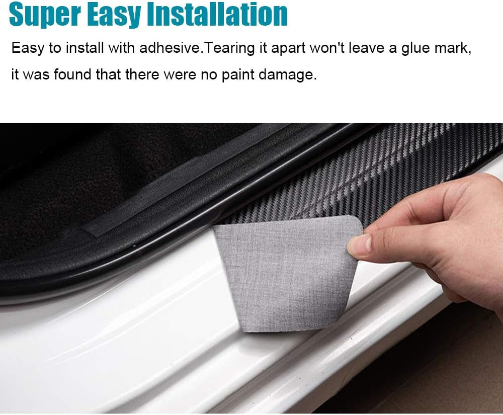 for 2006-2023 2024 2025 CRV CR-V Carbon Fiber Style Leather Door Sill Protector Anti-Dirty Scuff Plate Cover Guard Sills Protector Trim,Welcome Pedal Protect 4PCS -SLIVER