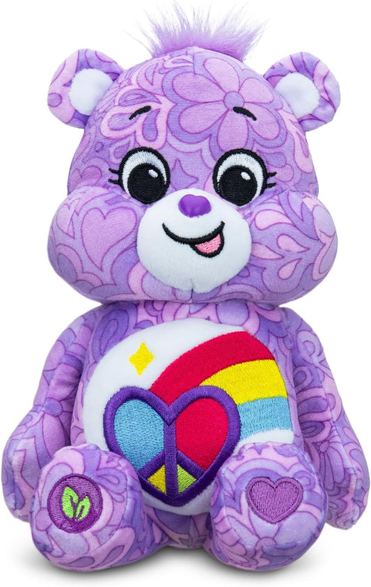 Care Bears , Peaceful Heart Bear 22Cm Bean Plush , Collectable Cute Plush Toy, Cuddly Toys for Children, Soft Toys for Girls and Boys, Cute Teddies Suitable for Girls Boys Ages 4+ ,  99319 UK