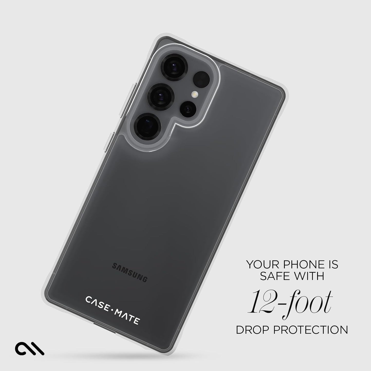 Tough Samsung Galaxy S25 Ultra Case [Wireless Charging] Rugged Phone Case with 12Ft Drop Protection - Anti-Yellowing Heavy Duty Protective Case for Samsung Galaxy S25 Ultra 6.9" - Clear