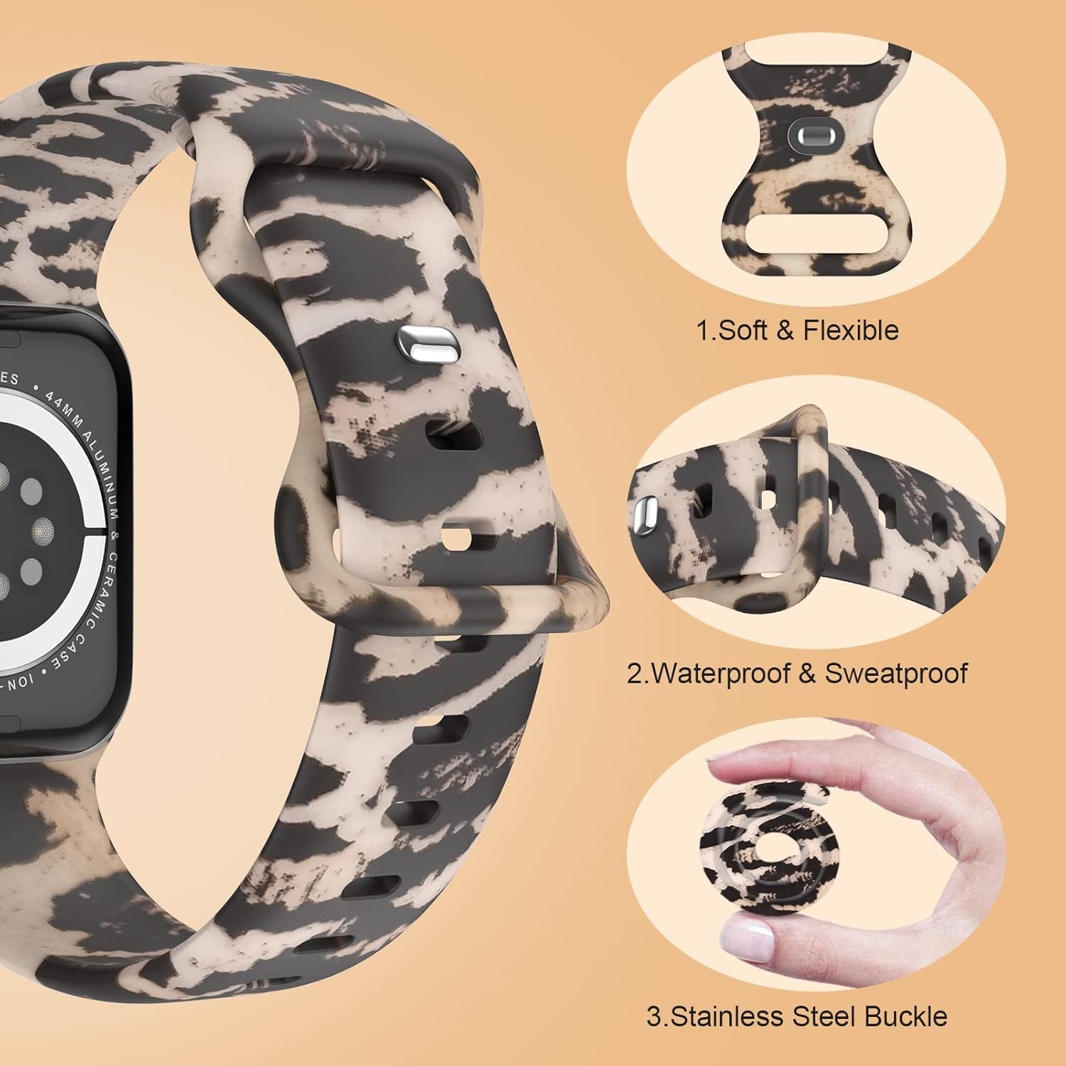 Compatible with Kids Apple Watch Band 38Mm 40Mm 41Mm for Boys Girls, Cute Double-Sided Pattern Printed Strap Compatible with Iwatch Series 10/9/Ultra/8/7/6/5/4/3/2/1/Se