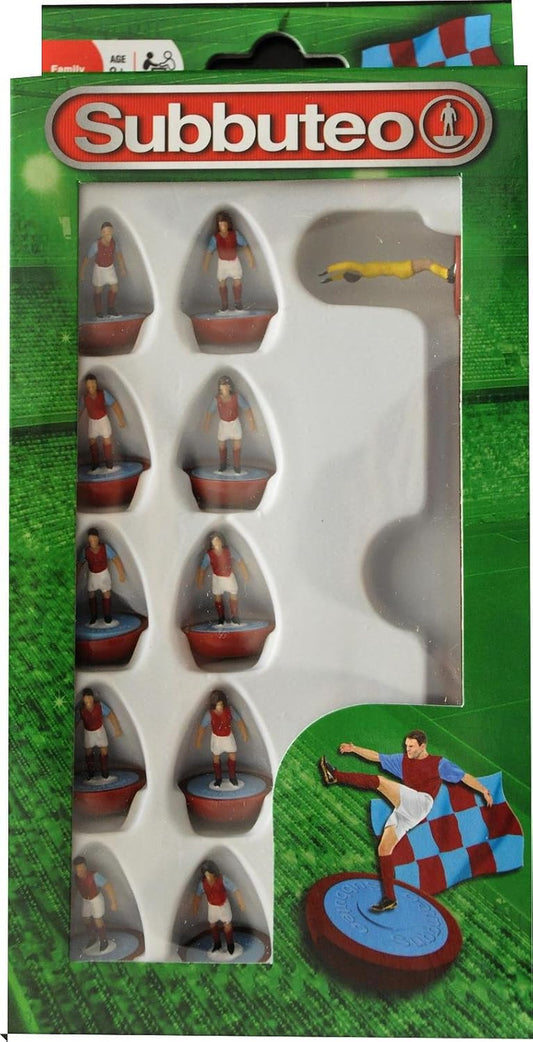 Subbuteo Football Team Set (Claret/ Blue) UKUK