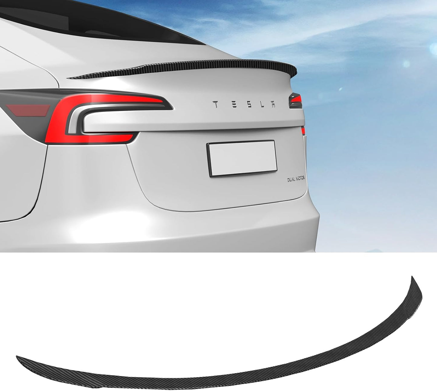 Spoiler for Tesla Model Y Rear Spoiler Wing ABS Material OEM Rear Trunk Lip Model Y Accessories Matte Black Custom Fit 2020-2025