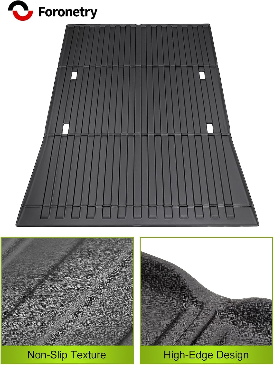 Trunk Bed Mat Compatible with Tesla Cybertruck 2024, Divider Fit All Weather TPE Waterproof Pickup Cargo Bed Liner for Cybertruck Accessories 3Mm (Truck Bed Mat)