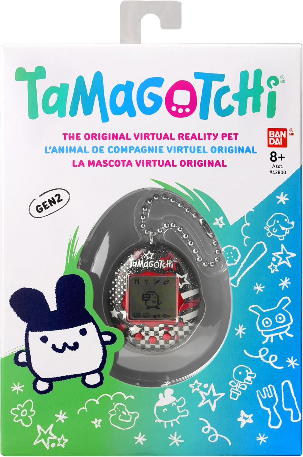 Bandai  Original Rock Glitter Digital Pet | Nurture and Raise the Original  Electronic Pet |  Japanese Kids Toys for Girls and Boys Make Great 90S Retro Gifts BanUK