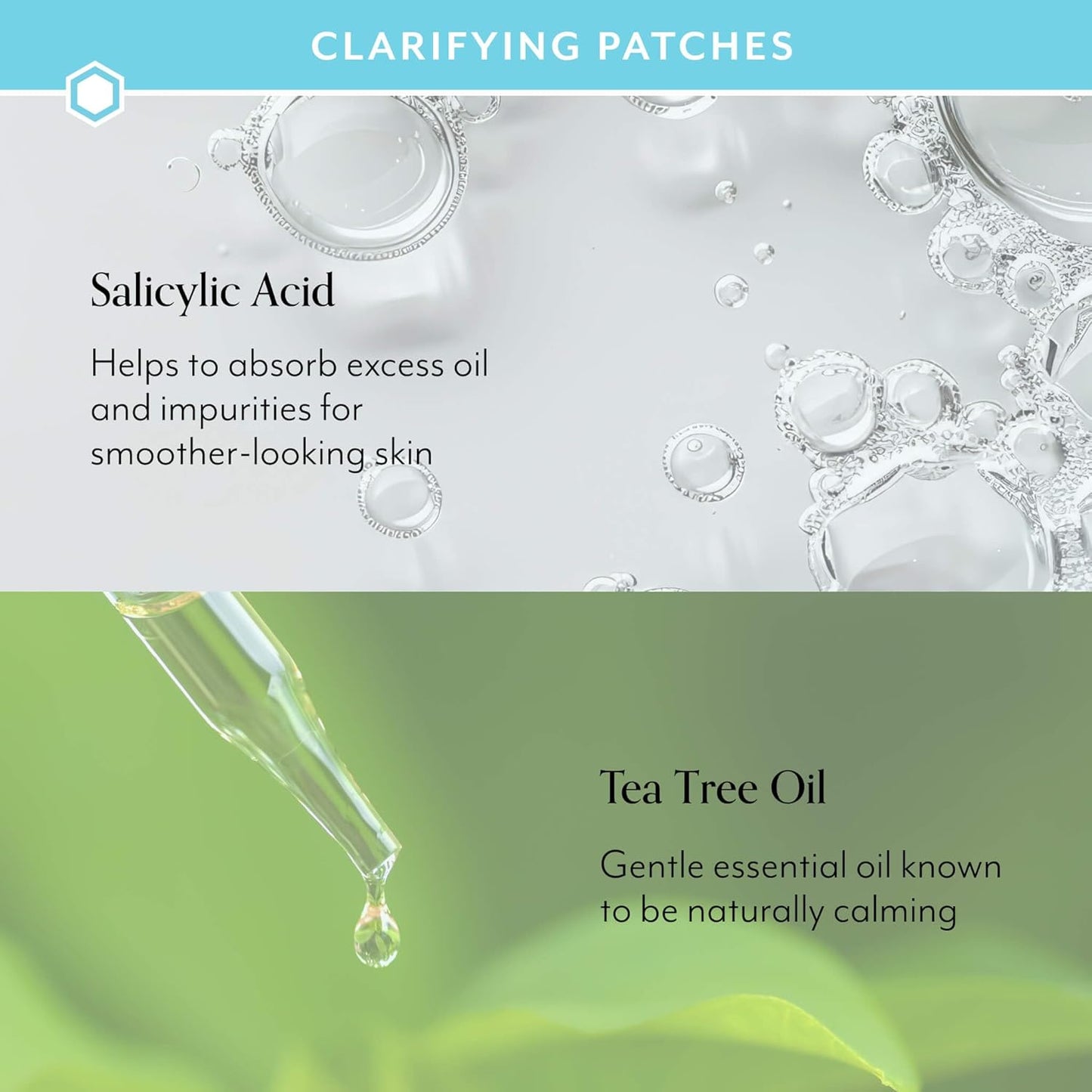 Clear Genius Blemish Patches – Salicylic Acid & Zinc for Fast Relief & Prevention, Clarifying Spot Treatment - 1 Pack