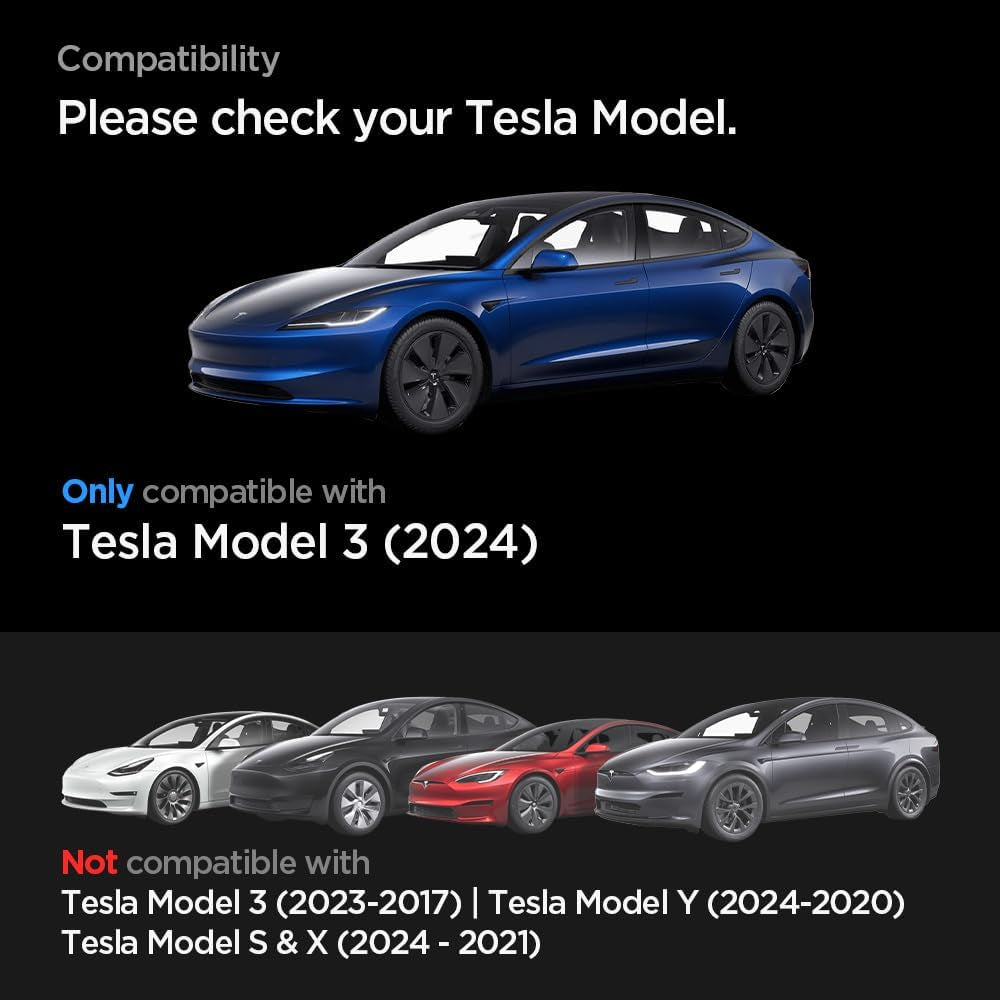 Tempered Glass Screen Protector [Glastr EZ FIT] Designed for Tesla Model 3 (2024) 15.4 Inch Dashboard Touchscreen - Matte/Anti Glare/Anti Finger Print