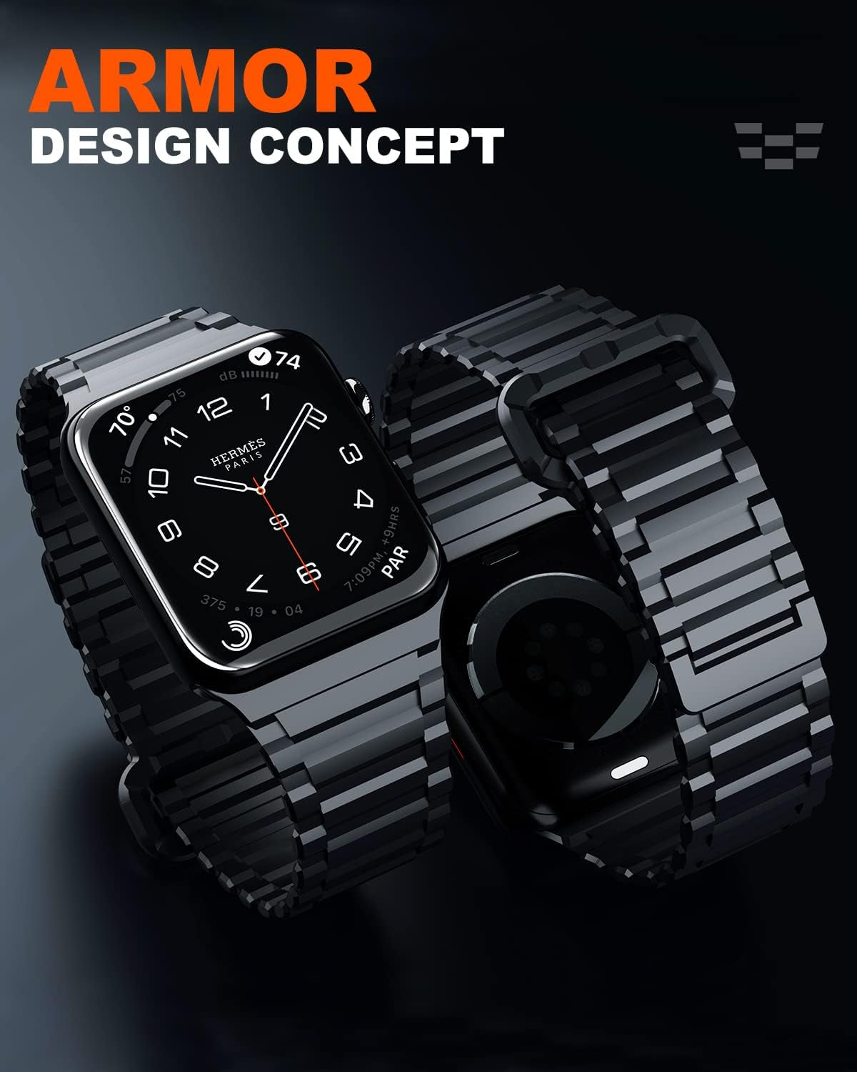 Smartwatch Bands Compatible with Apple Watch Band 49Mm 45Mm 44Mm 42Mm 41Mm 40Mm 38Mm for Men Women, Sport Nylon Band, Silicone Watch Band, Magnetic Strap for Iwatch Ultra Series 8/SE/7/6/5/4/3/2/1