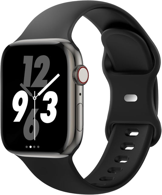 Bands Compatible with Apple Watch 38Mm 40Mm 41Mm 42Mm 44Mm 45Mm 49Mm, Replacement Soft Silicone Sport Accessory Strap Wristbands for Iwatch Series Ultra/Ultra 2 9/8/7/6/5/4/3/2/1 SE Women Men
