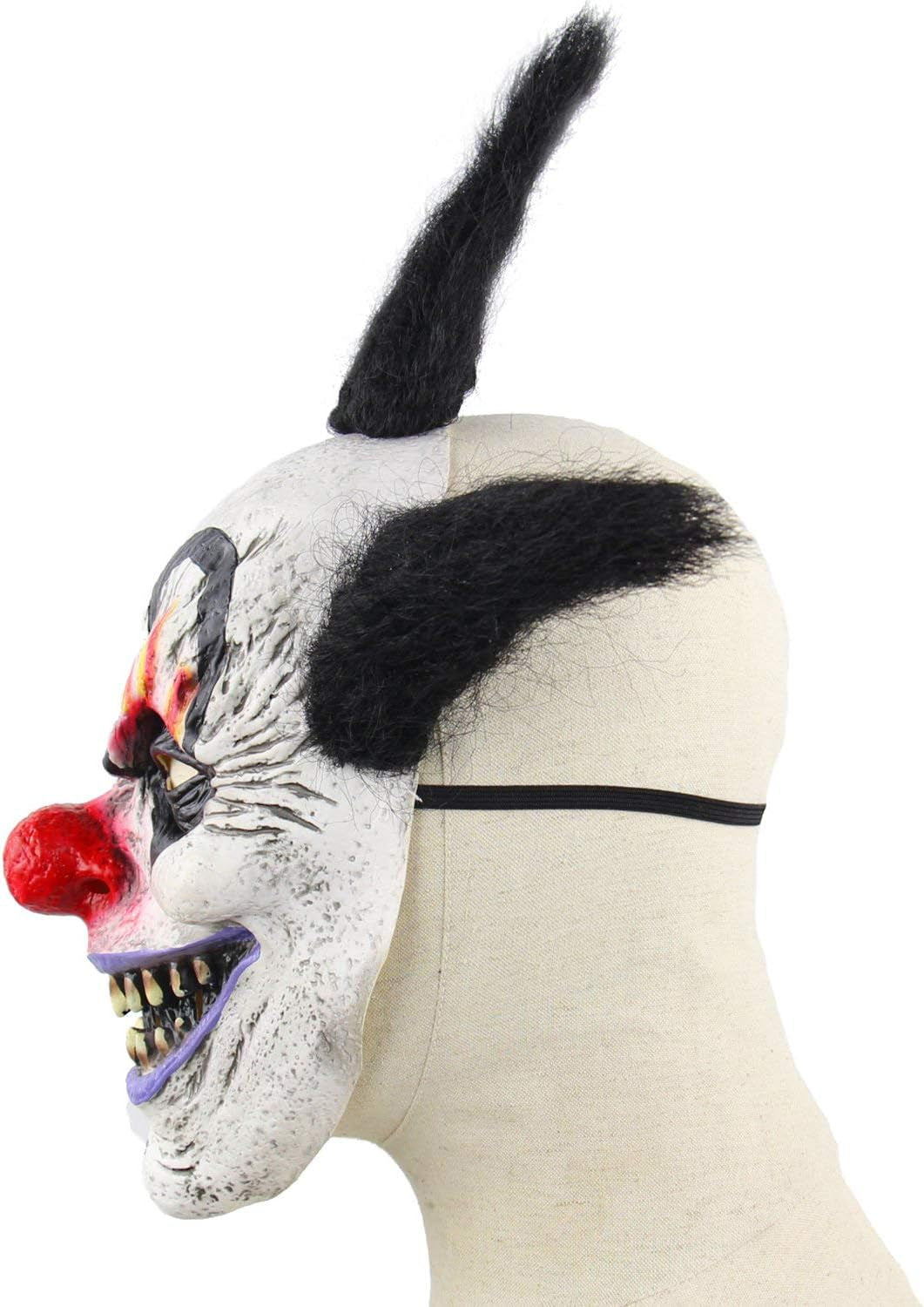 Horror Clown Mask Scary Evil Clown Mask Halloween Costume Creepy Devil Zombie Ghost Grimace Mask Cosplay Party