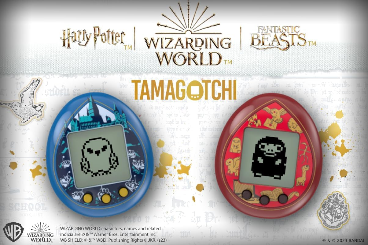 Nano Harry Potter Magical Creatures Shell | 4Cm Red Harry Potter Virtual Pet Handheld Games Machine | Raise a Magical Creature as an Electronic Cyber Pet | Harry Potter Boys and Girls Toys BanUK