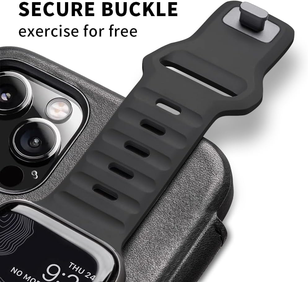 Sport Band Compatible with Apple Watch Bands 49Mm 46Mm 45Mm 44Mm 42Mm 41Mm 40Mm 38Mm for Men Women, Soft Silicone Apple Watch Ultra Band for Apple Watch Series 10 9 8 7 6 5 4 3 2 1 SE Ultra/Ultra 2