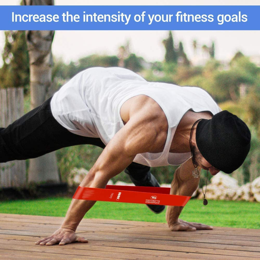 Resistance Bands Set for Men and Women, Pack of 5 Different Levels Elastic Band for Home Gym Long Exercise Workout – Great Fitness Equipment for Training, Yoga – Free Carrying Bag