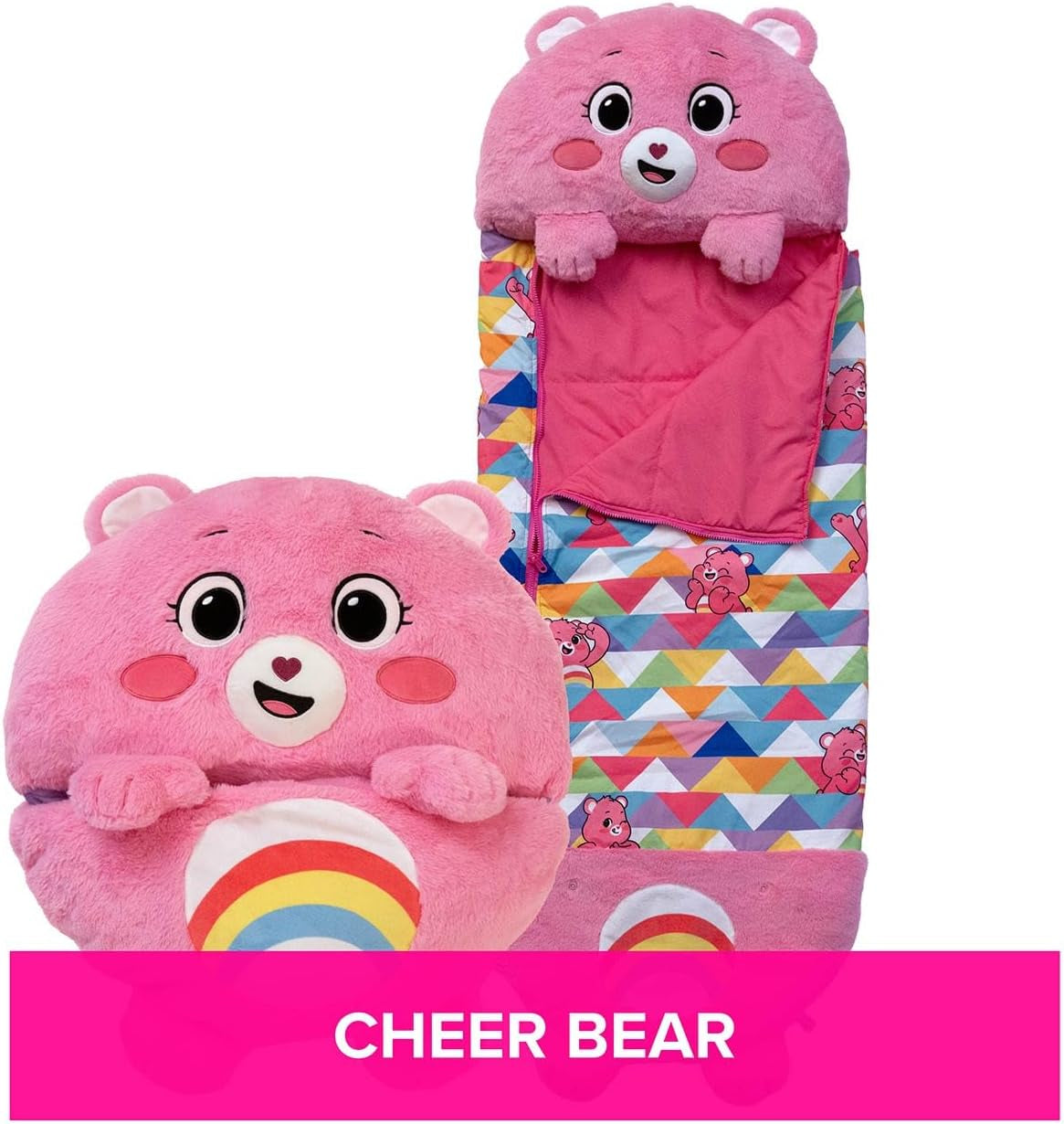 Care Bears - Cheer Bear (Medium) - Plush, Cuddly Sleeping Bag for Children - Soft & Huggable Material - a Wonderful Gift Idea for Girls & Boys UK UK