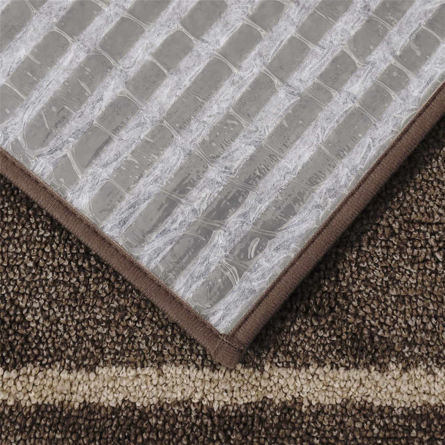 Soft Stair Treads Non-Slip Carpet Mat 28Inx9In Indoor Stair Runners for Wooden Steps,Stair Rugs for Kids and Dogs, 100% Polyester TPE Backing 10Pcs,Brown,Square