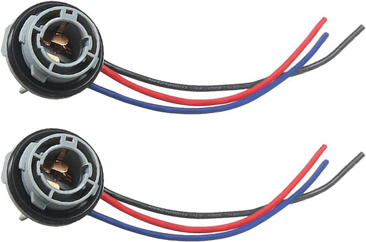 2PCS 1157 LED Bulb Socket Plug, Waterproof Turn Signal Brake Light Tail Light Socket Harness, Base Plug Connector Professional Car Accessories Fits Most Cars, Trucks, Suvs TRUCK DRIVER