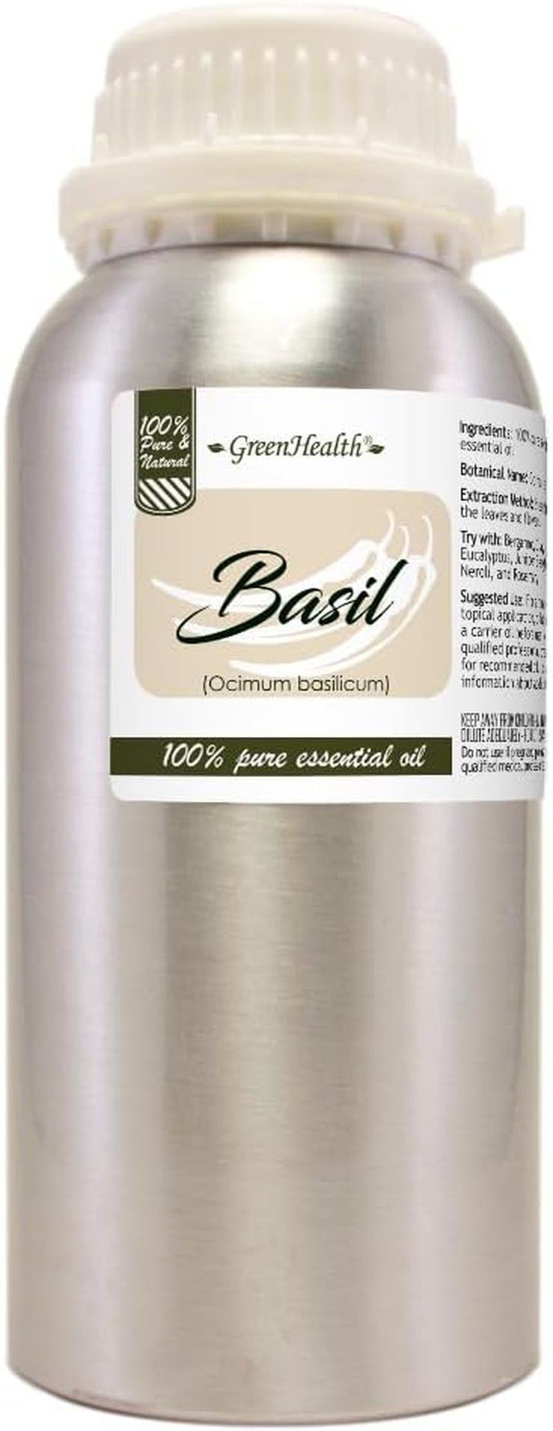 16 Fl Oz - Peppermint Essential Oil (Mentha Piperita) - 100% Pure & Uncut - Aluminum Bottle - TLBH