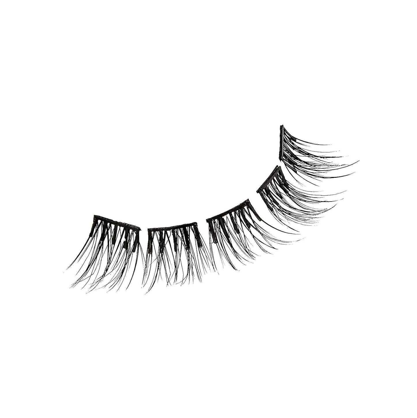 KISS  Falsies False Eyelashes, Lash Clusters, Natural', 12 Mm, Includes 20 Clusters, 1 Applicator, Contact Lens Friendly, Easy to Apply, Reusable Strip Lashes