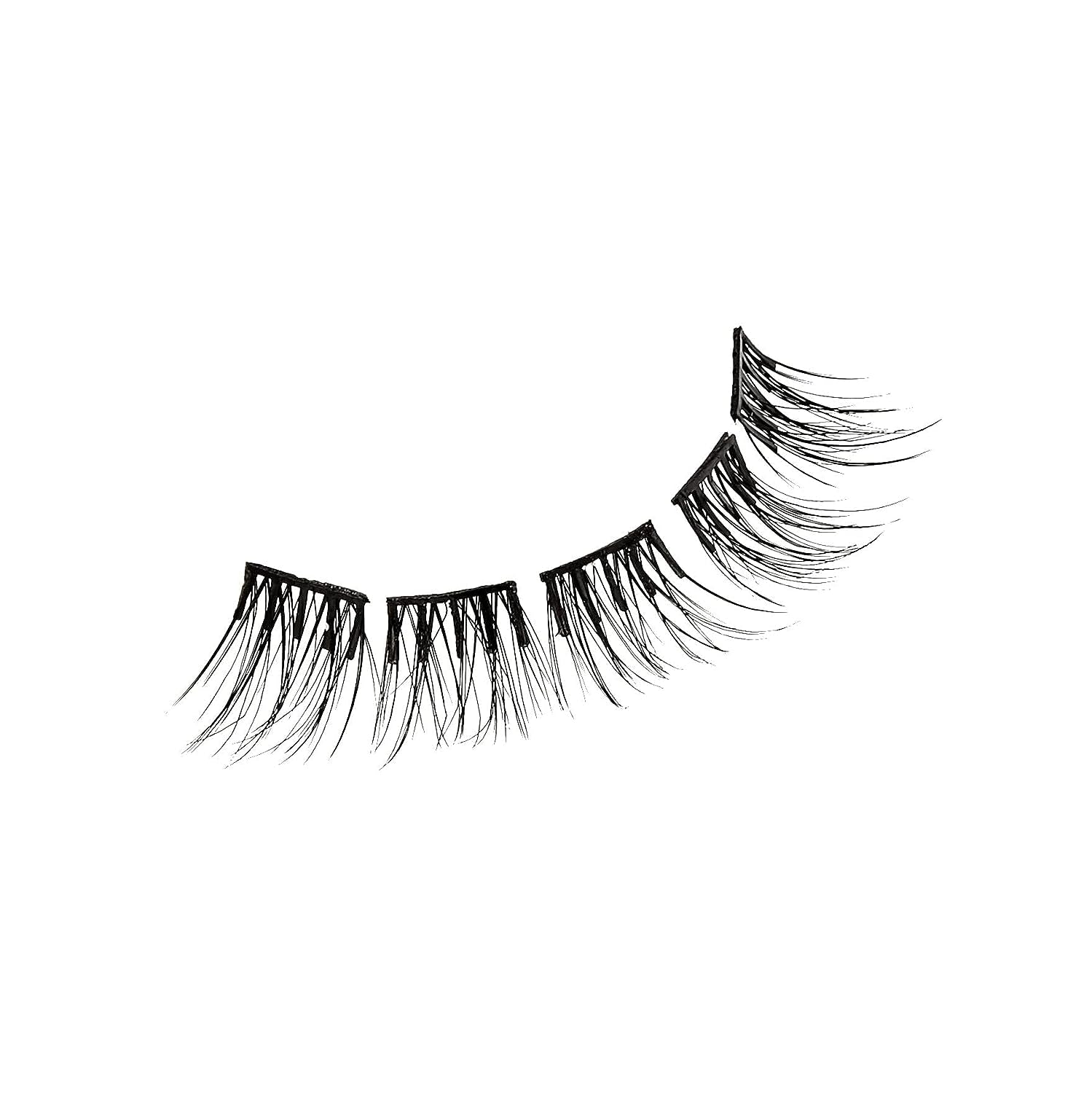 KISS  Falsies False Eyelashes, Lash Clusters, Natural', 12 Mm, Includes 20 Clusters, 1 Applicator, Contact Lens Friendly, Easy to Apply, Reusable Strip Lashes