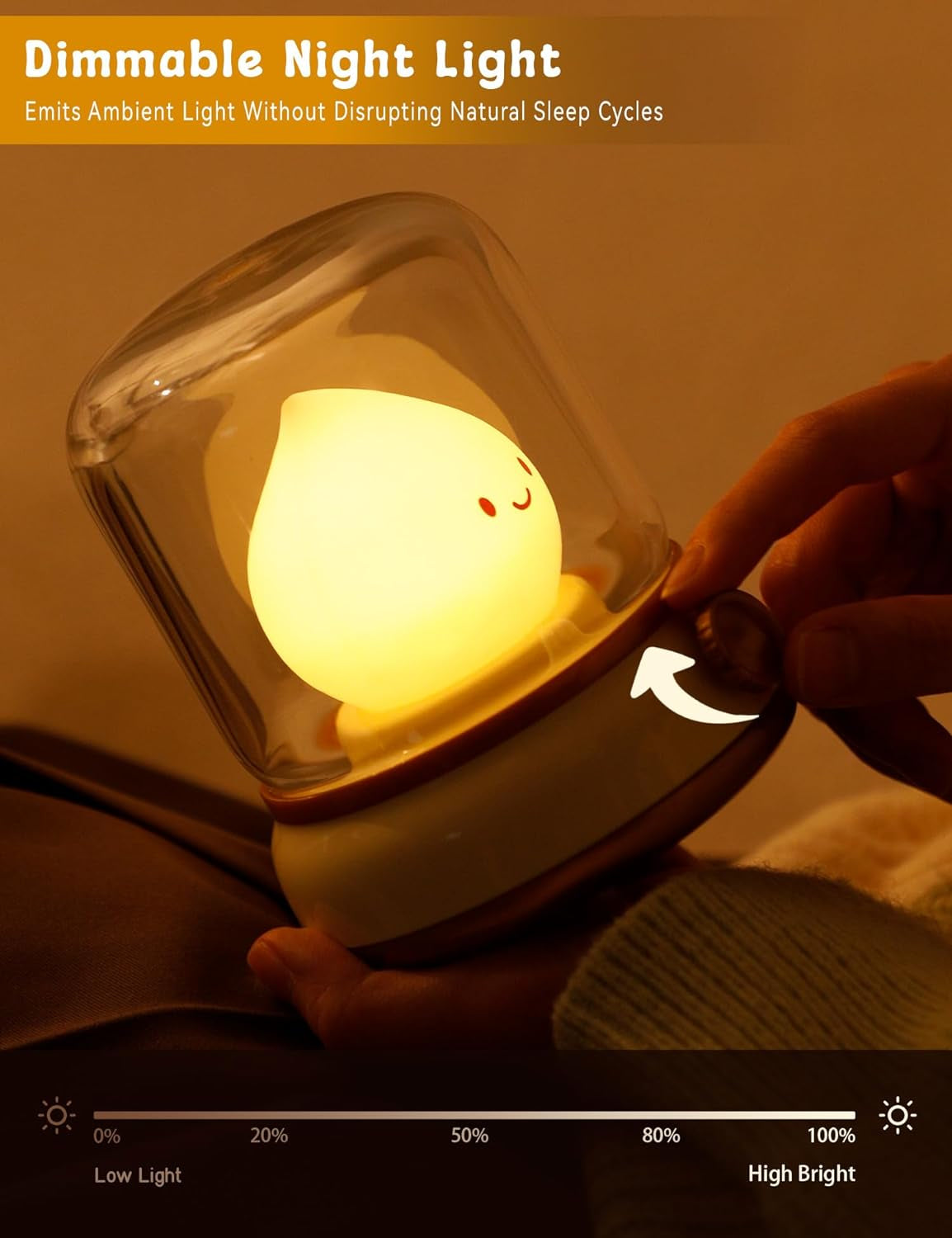 Cute Chibi Flame Lamp, Mimics Flickering Flame Effect Amber Light,2 Modes Rechargeable Dimming Great Ambience Light for Camping, Curing, Decoration, Green, BD-NL-17