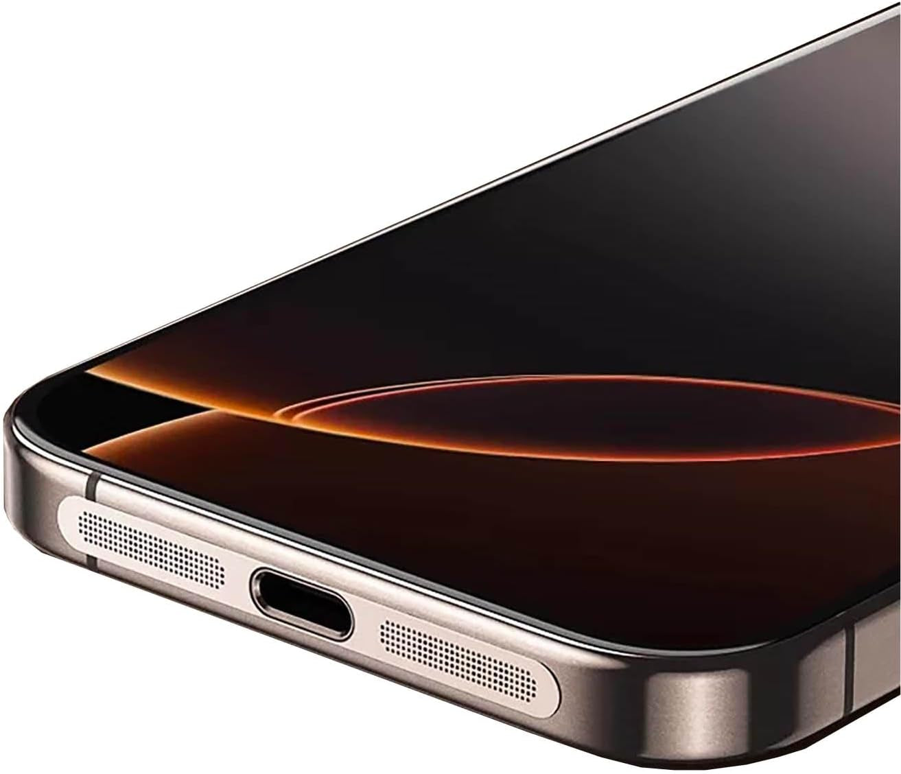 For Iphone 16 Pro / 16 Pro Max Earpiece Speaker Mesh anti Dust Proof Adhesive Cover - 5Pcs / Black