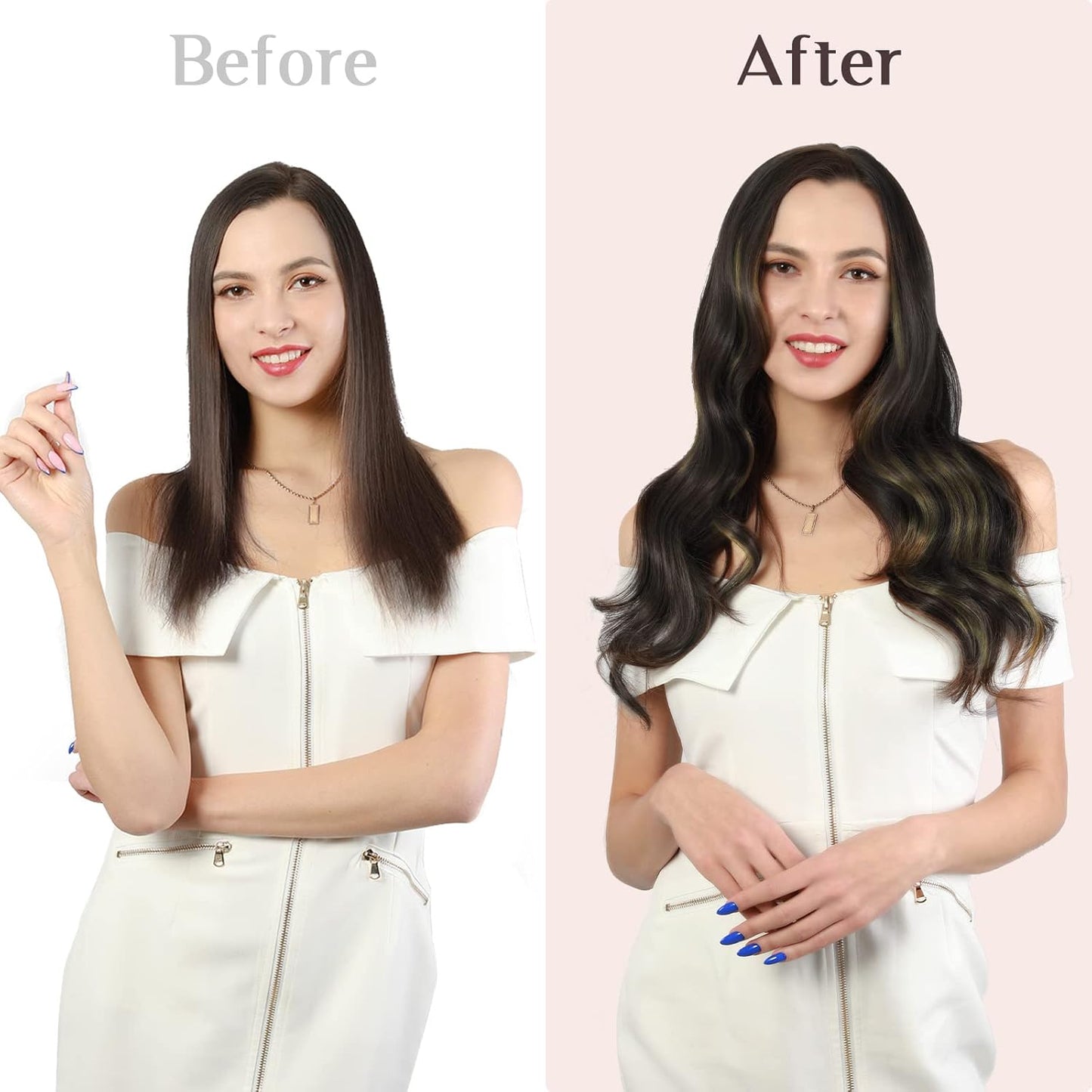 Hair Extensions Clip in Human Hair, 7 Pcs Balayage Natural Black to Light Blonde Hair Extensions, 80G 12 Inch Real Hair Extensions Clip in Human Hair Natural Straight Hair Extensions