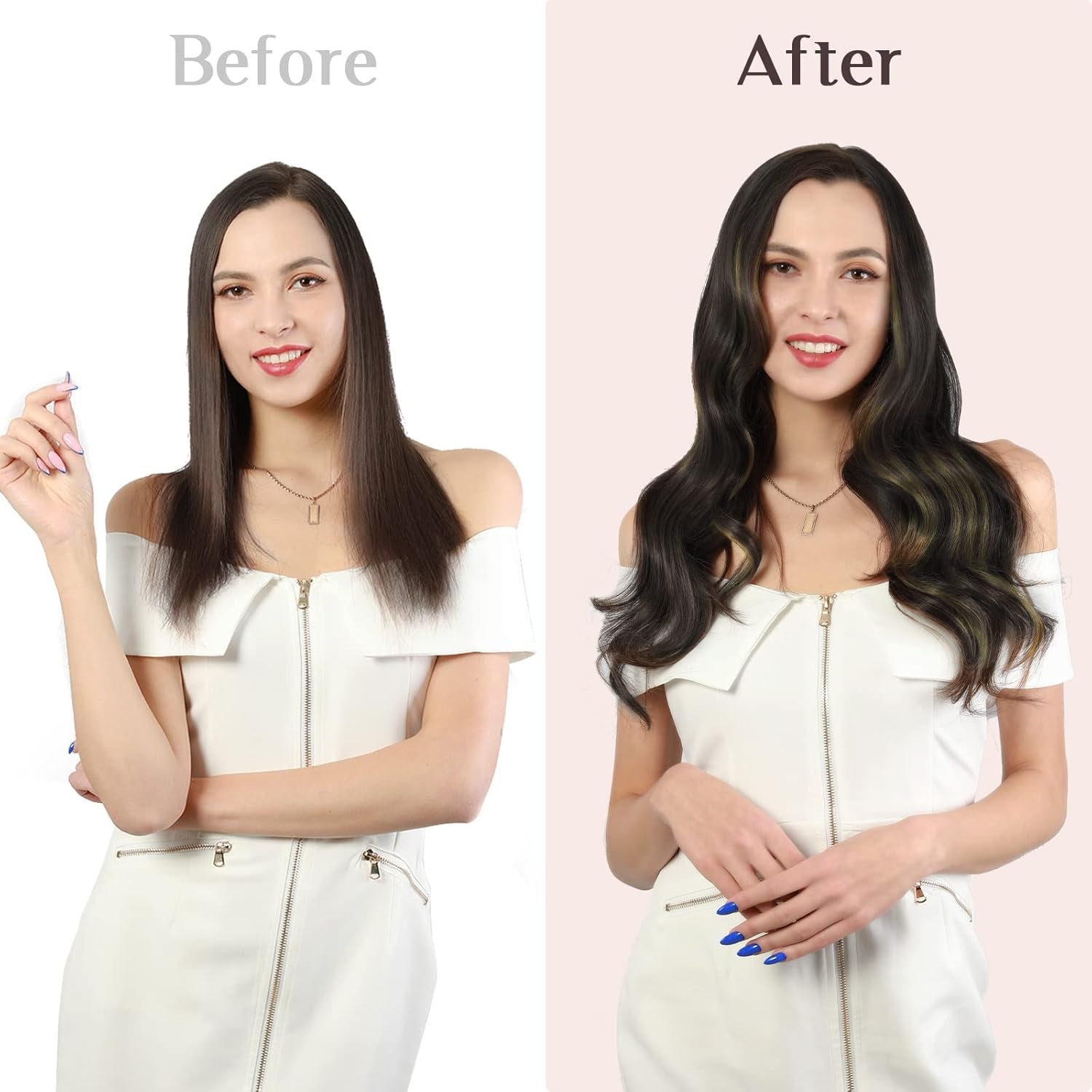 Hair Extensions Clip in Human Hair, 7 Pcs Balayage Natural Black to Light Blonde Hair Extensions, 80G 12 Inch Real Hair Extensions Clip in Human Hair Natural Straight Hair Extensions