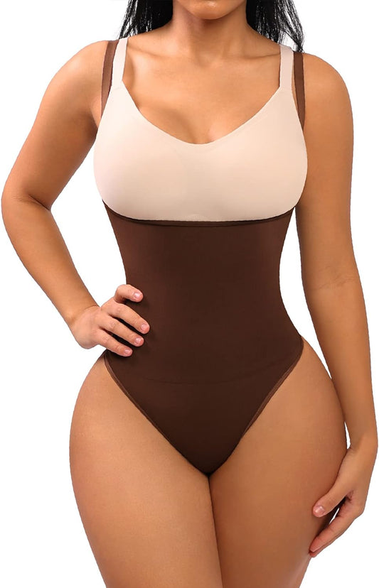 Thong Shapewear for Women Tummy Control Seamless Body Shaper High Waisted Panties Slimming Underwear