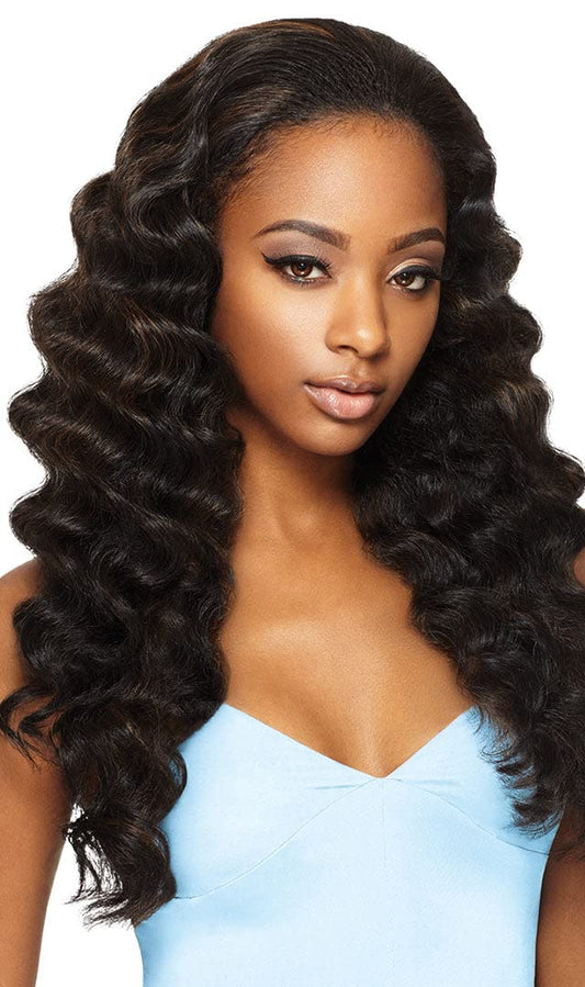 Synthetic Hair Half Wig Quick Weave Ashani (1B)