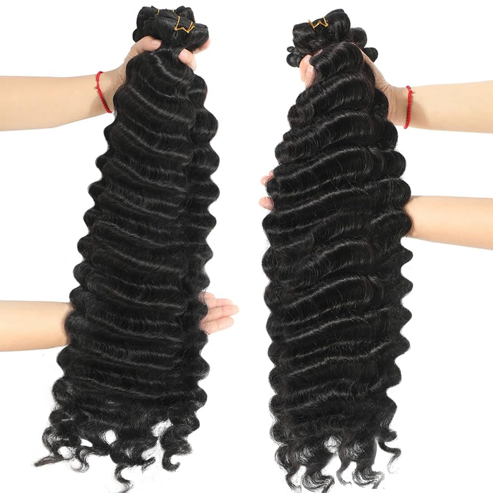 Brazilian Hair Bundles Loose Deep Wave Virgin Remy Human Hair (18 20 22 Inch) Loose Deep Curly Wet and Wavy Hair 3 Bundles/Lot Hair Weft Natural Color