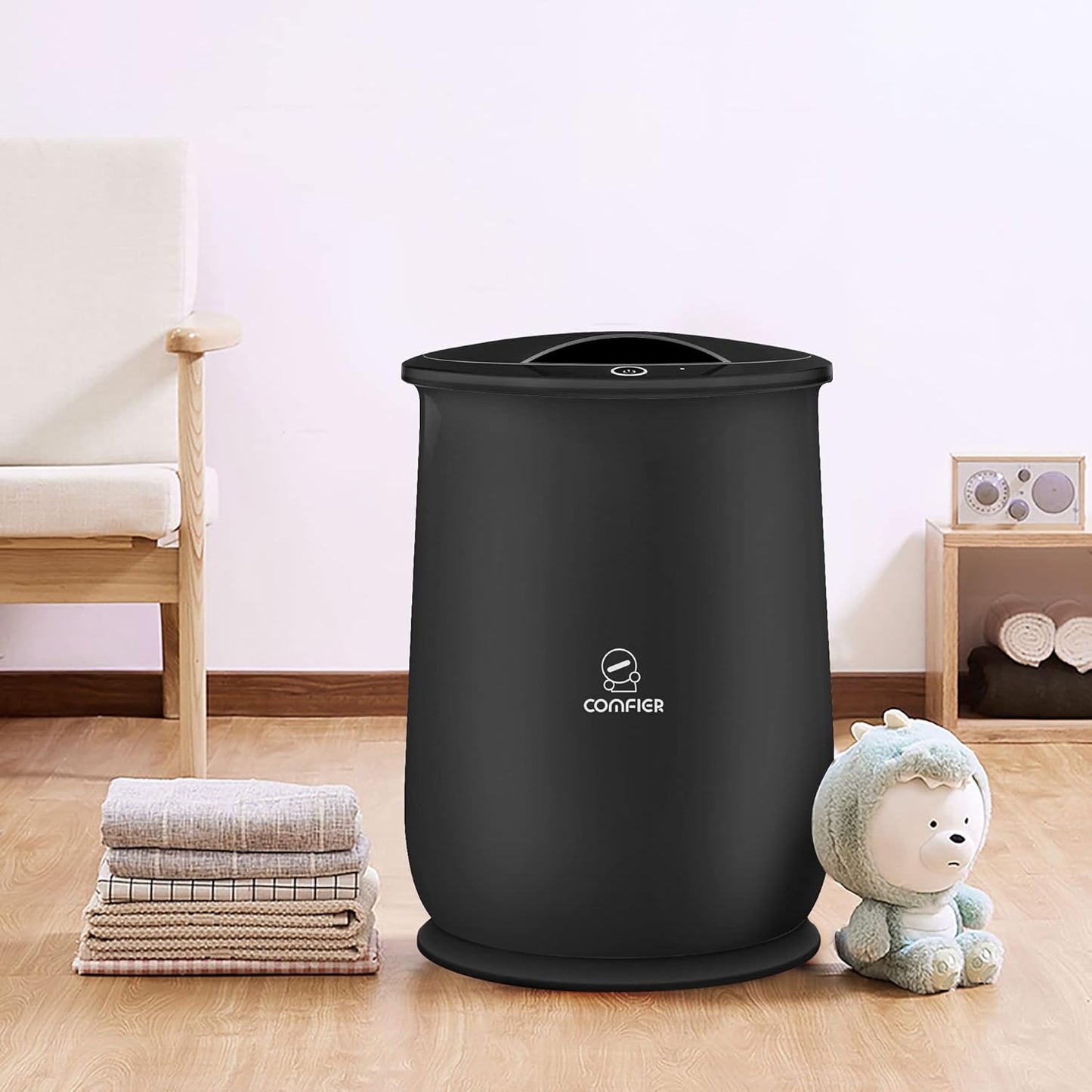 Hot Towel Warmers for Bathroom, Gifts for Dad,Him,Her, Large Towel Warmer, Heat Towels in 10 Minutes, Blanket Warmers for Home, Auto Shut Off, Bathrobes, Baby Blanket(Black)