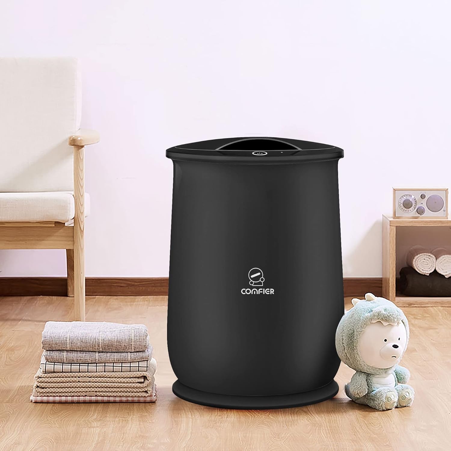 Hot Towel Warmers for Bathroom, Gifts for Dad,Him,Her, Large Towel Warmer, Heat Towels in 10 Minutes, Blanket Warmers for Home, Auto Shut Off, Bathrobes, Baby Blanket(Black)