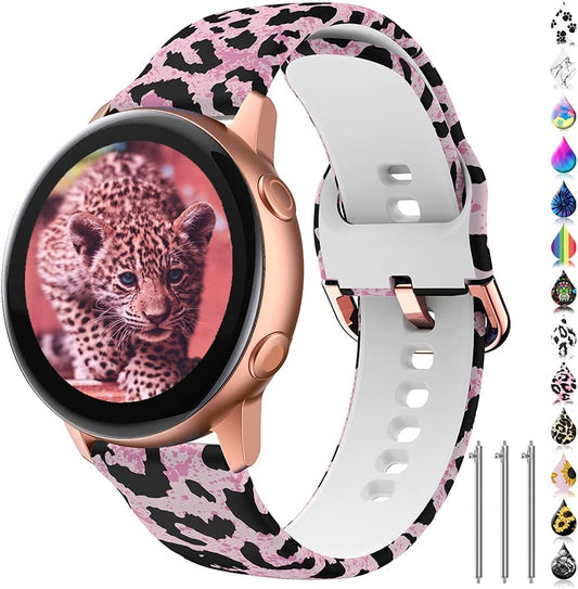 Compatible with Samsung Watch 6 Classic 47Mm/43Mm,Samsung Watch 5/5Pro,Samsung Watch 4,Galaxy Watch 3 41Mm Band,Samsung Active 2 Watch Band 40Mm /44Mm,20Mm Sports Wristband Bands for Women Men
