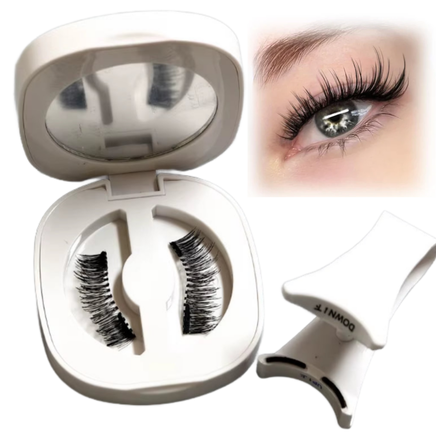 LuxeLashes Magnetic Eyelashes without Eyeliner Reusable Magnetic Eyeashes with Applicator No Glue Needed Magnetic Lashes Kit Cat Eye Magnetic Eyelashes Natural Look by LuxeLashes