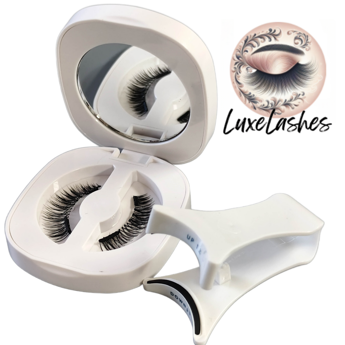 LuxeLashes Magnetic Eyelashes without Eyeliner Reusable Magnetic Eyeashes with Applicator No Glue Needed Magnetic Lashes Kit Cat Eye Magnetic Eyelashes Natural Look by LuxeLashes