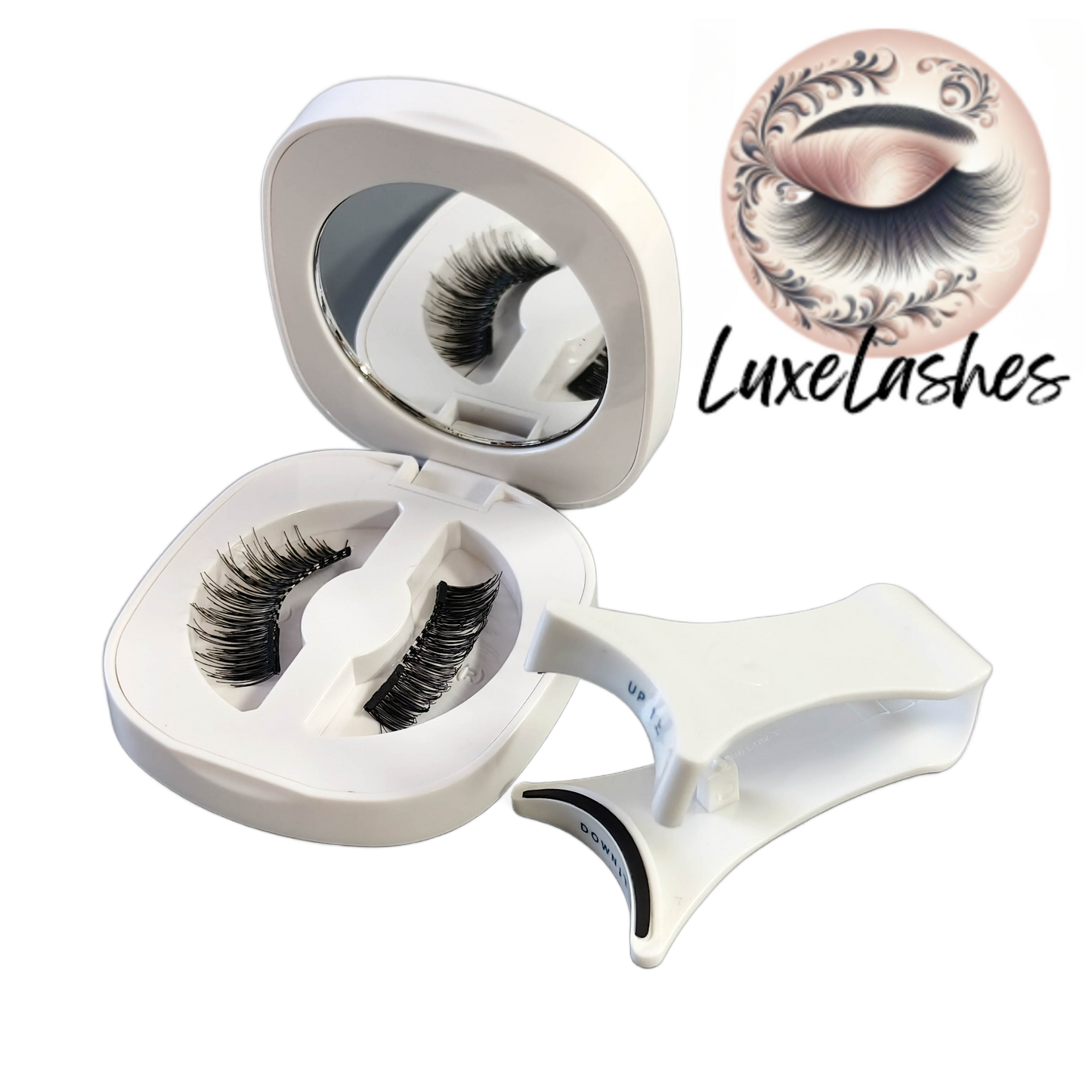 LuxeLashes Magnetic Eyelashes without Eyeliner Reusable Magnetic Eyeashes with Applicator No Glue Needed Magnetic Lashes Kit Cat Eye Magnetic Eyelashes Natural Look by LuxeLashes