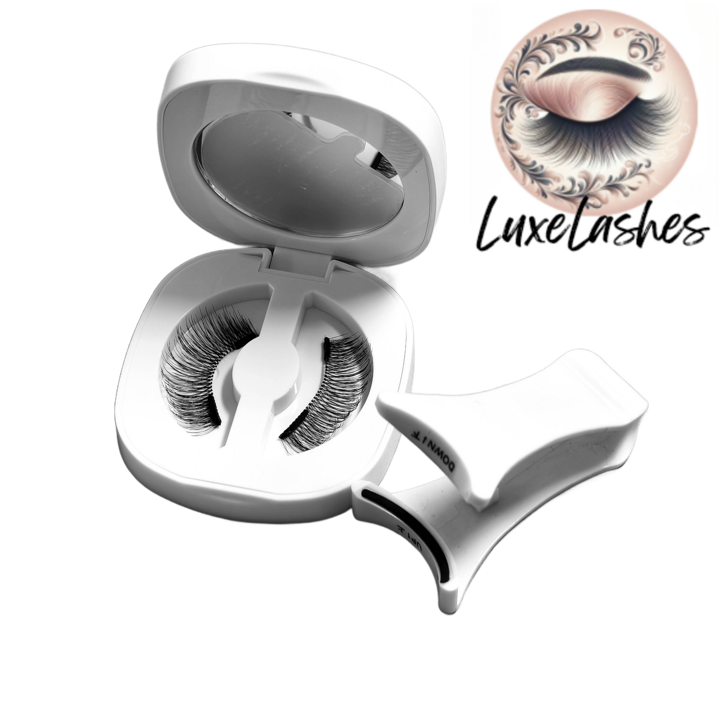 LuxeLashes Magnetic Eyelashes without Eyeliner Reusable Magnetic Eyeashes with Applicator No Glue Needed Magnetic Lashes Kit Cat Eye Magnetic Eyelashes Natural Look by LuxeLashes
