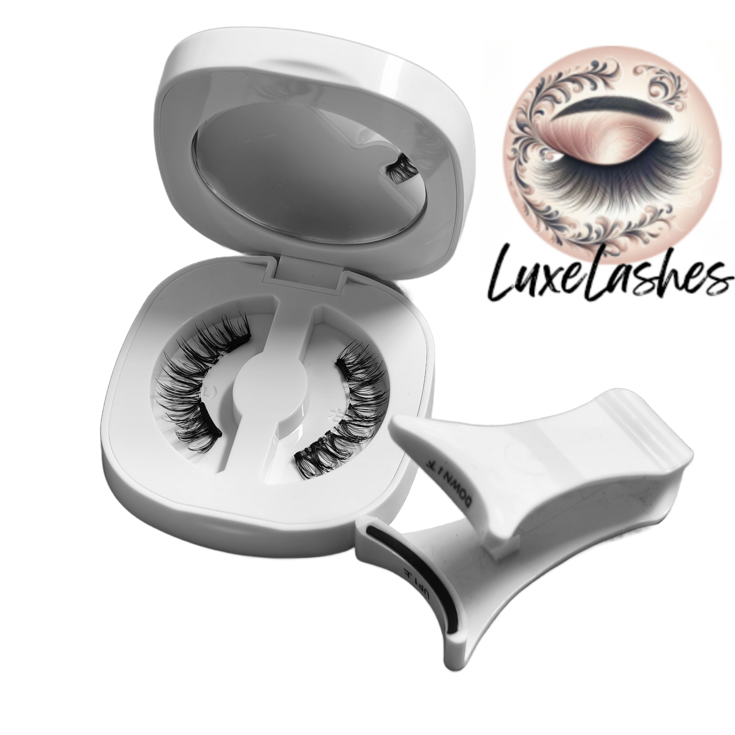 LuxeLashes Magnetic Eyelashes without Eyeliner Reusable Magnetic Eyeashes with Applicator No Glue Needed Magnetic Lashes Kit Cat Eye Magnetic Eyelashes Natural Look by LuxeLashes