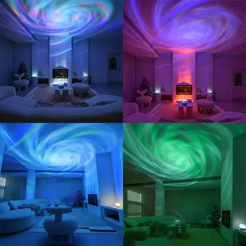 LED Galaxy Projector Light - Starry Night Sky with Colorful Nebula Effects