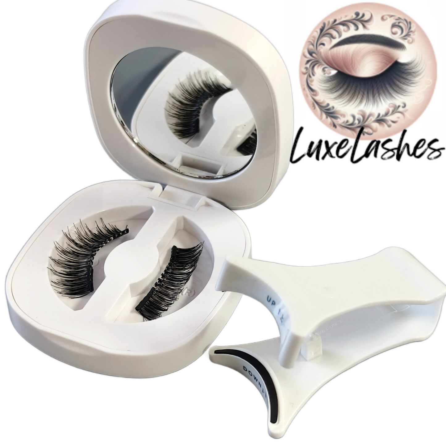 LuxeLashes Magnetic Eyelashes without Eyeliner Reusable Magnetic Eyeashes with Applicator No Glue Needed Magnetic Lashes Kit Cat Eye Magnetic Eyelashes Natural Look by LuxeLashes