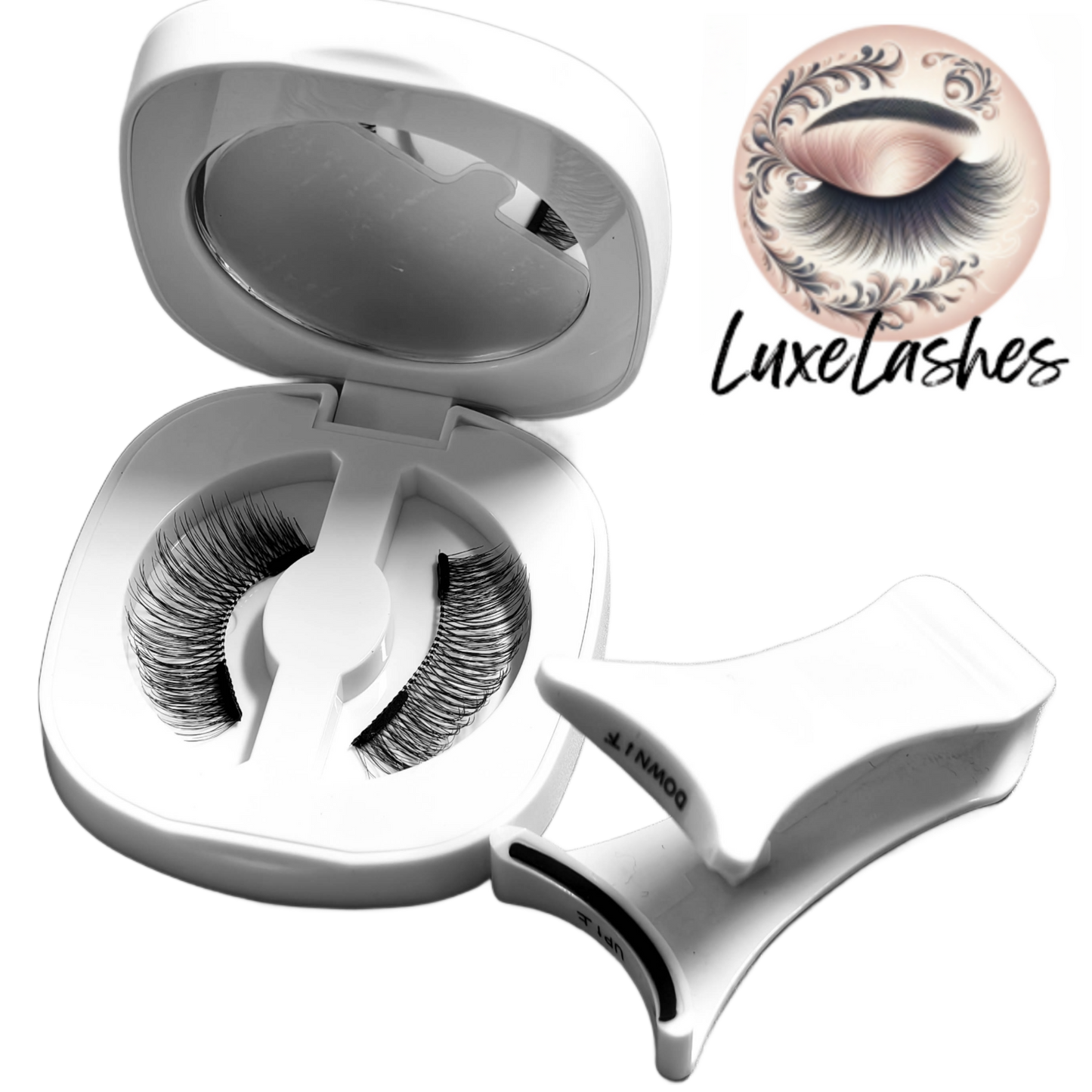 LuxeLashes Magnetic Eyelashes without Eyeliner Reusable Magnetic Eyeashes with Applicator No Glue Needed Magnetic Lashes Kit Cat Eye Magnetic Eyelashes Natural Look by LuxeLashes