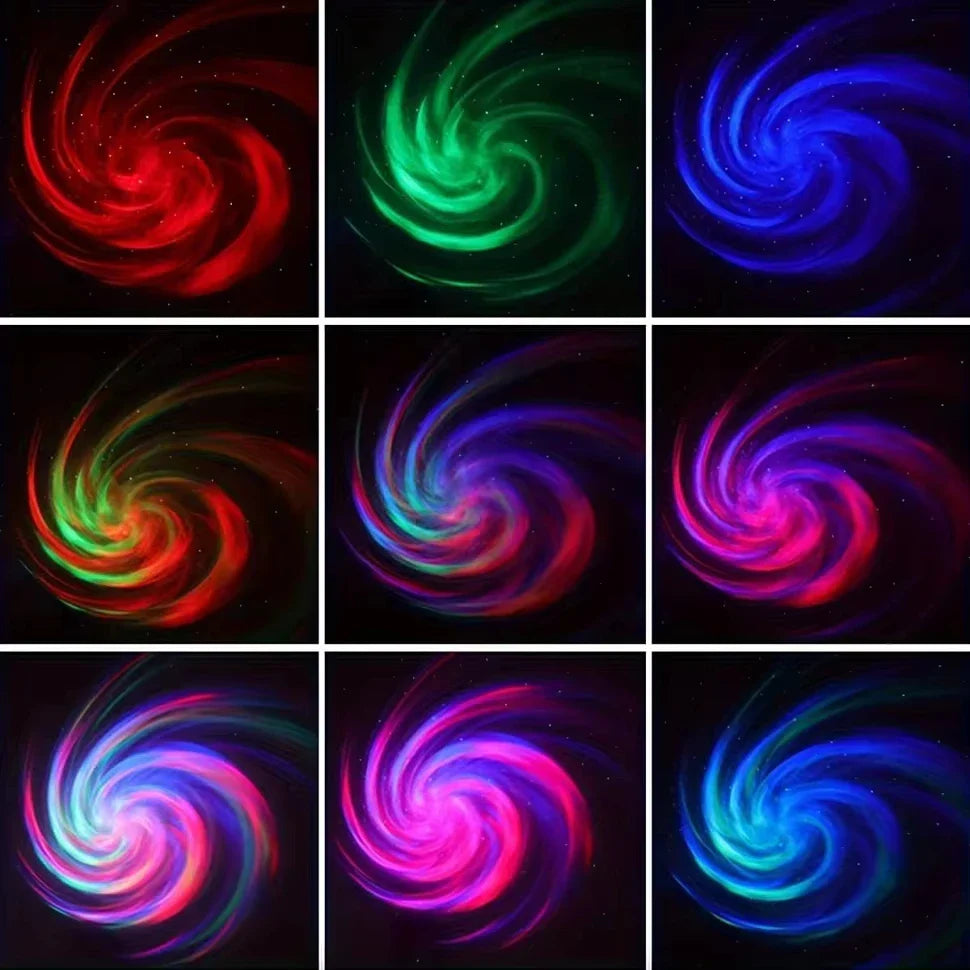 LED Galaxy Projector Light - Starry Night Sky with Colorful Nebula Effects