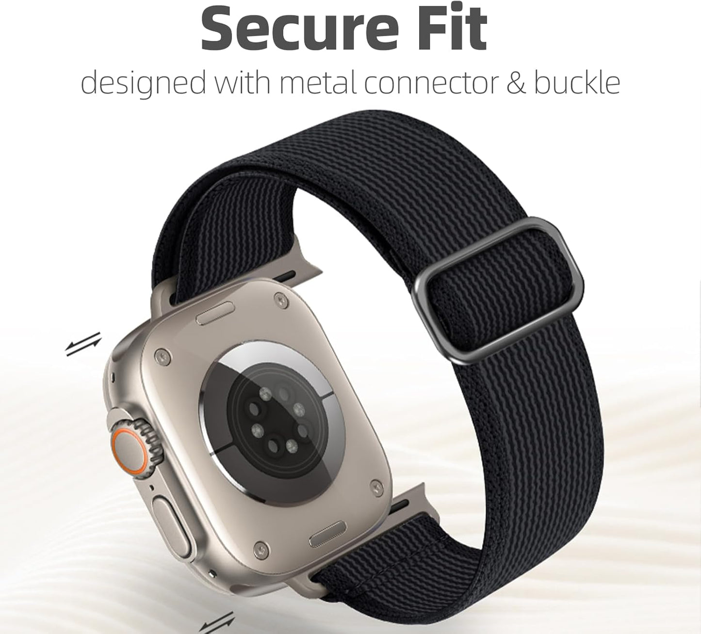 Floral Watch Band Compatible with Apple Watch Band 38/40/41Mm 42/44/45/49Mm, Cute Elastic Weave Nylon Women Girl Wristbands Straps with Embroidered Flower Print for Iwatch Series 9/8/7/6/5/4/3/2/1/Se/Ultra/Ultra 2