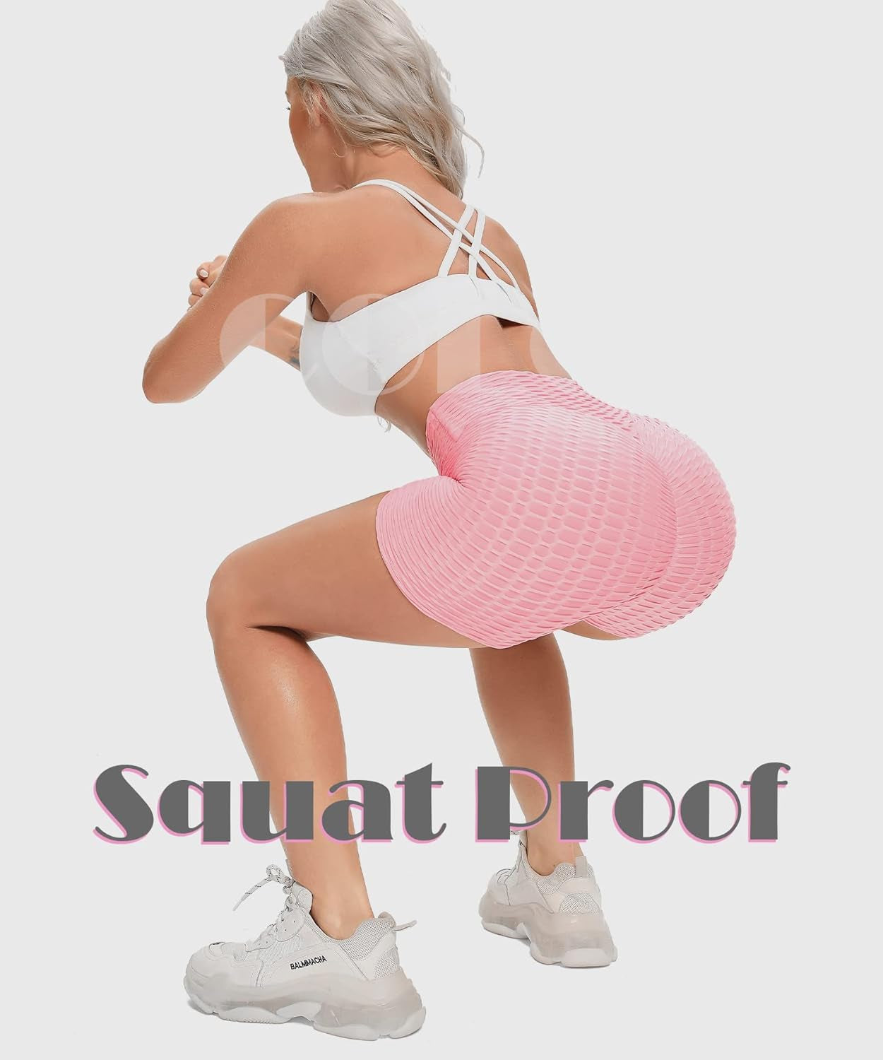 Booty Shorts Naughty Scrunch Butt Lifting Leggings Workout High Waisted Textured Bottom