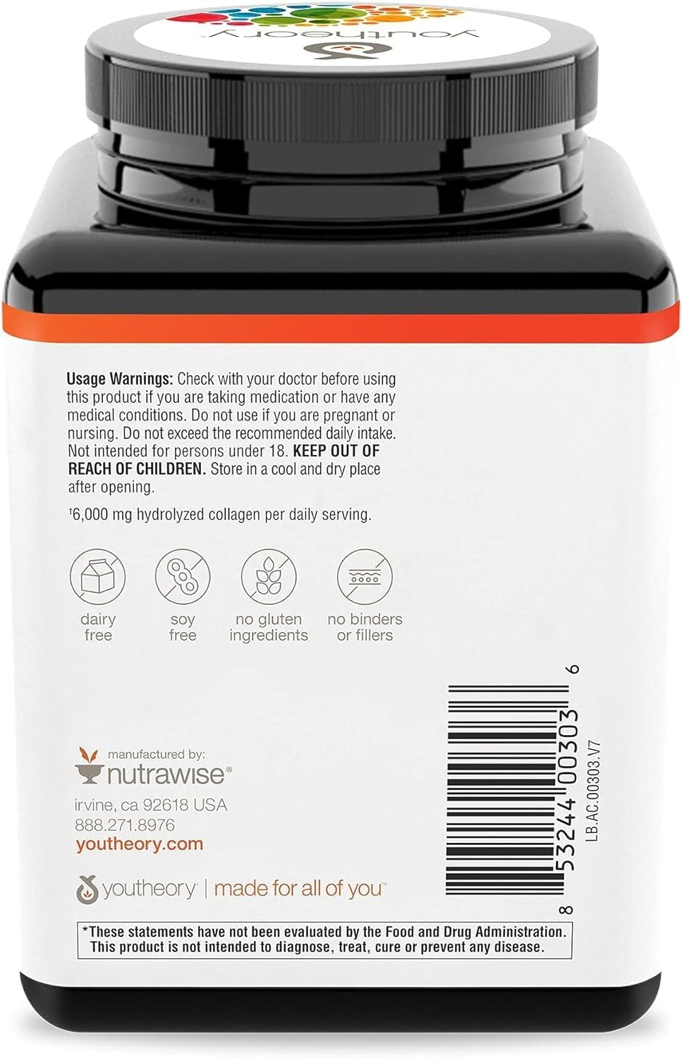 Advanced Collagen - 6,000 Mg Collagen - with Vitamin C - for Hair, Skin & Nails* - Collagen Supplements for Women and Men - 290 Tablets