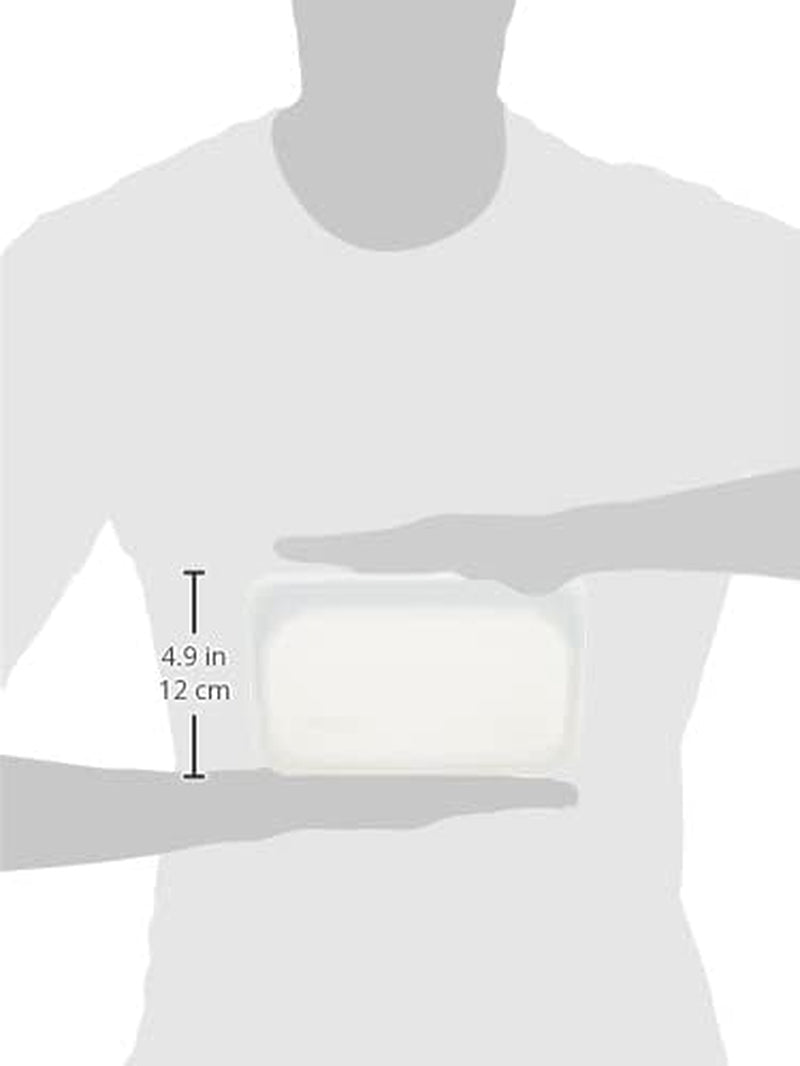 Platinum Silicone Food Grade Reusable Storage Bag, Clear (Snack) | Reduce Single-Use Plastic | Cook, Store, Sous Vide, or Freeze | Leakproof, Dishwasher-Safe, Eco-Friendly | 12 Oz