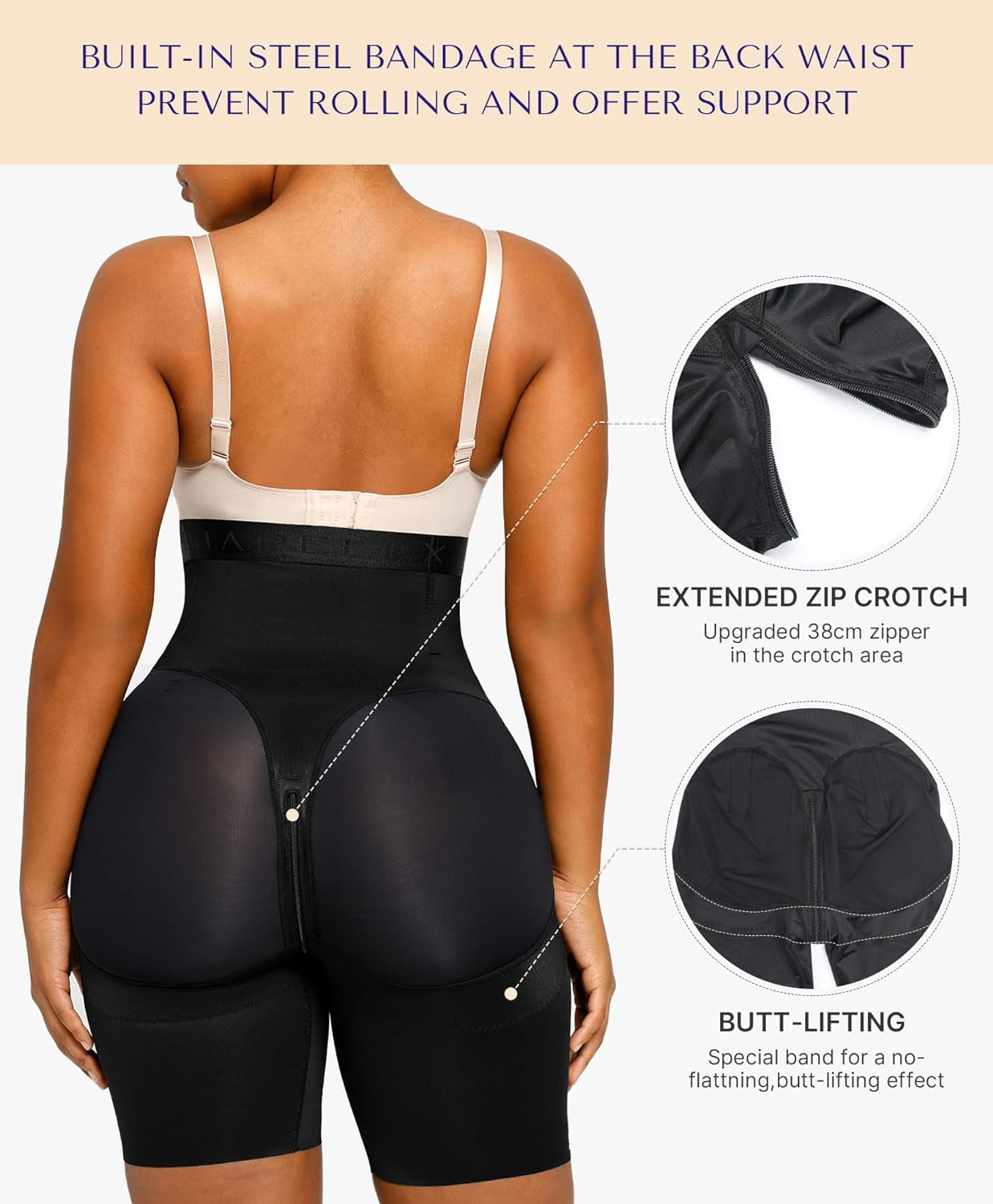 Shapewear for Women Tummy Control High Waisted Body Shaper Shorts Butt Lifting Shapewear Higher Power Panties