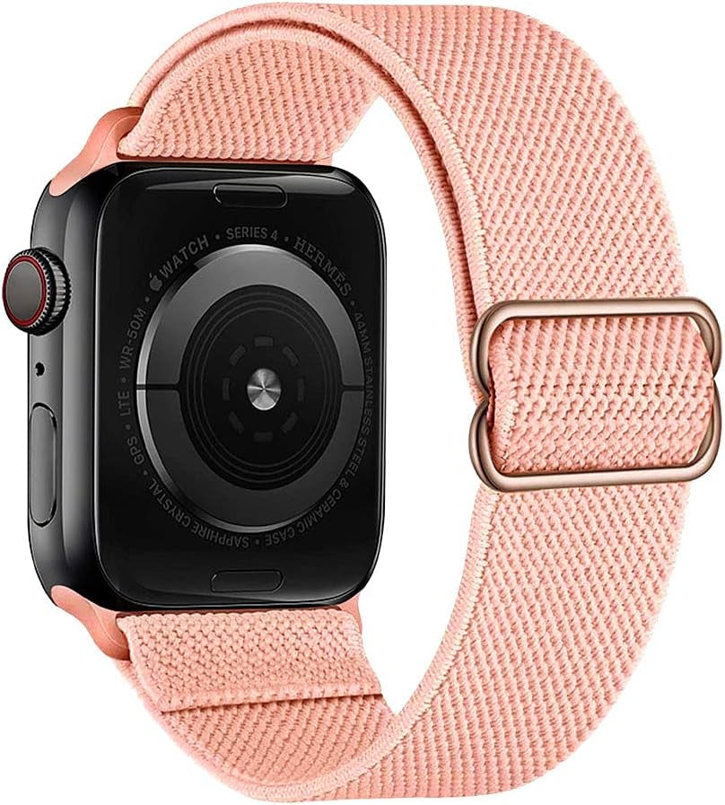 Stretchy Nylon Solo Loop Compatible with Apple Watch Bands 38Mm 40Mm,Adjustable Braided Sport Elastic Watch Strap for Iwatch Series 6/SE/5/4/3/2/1