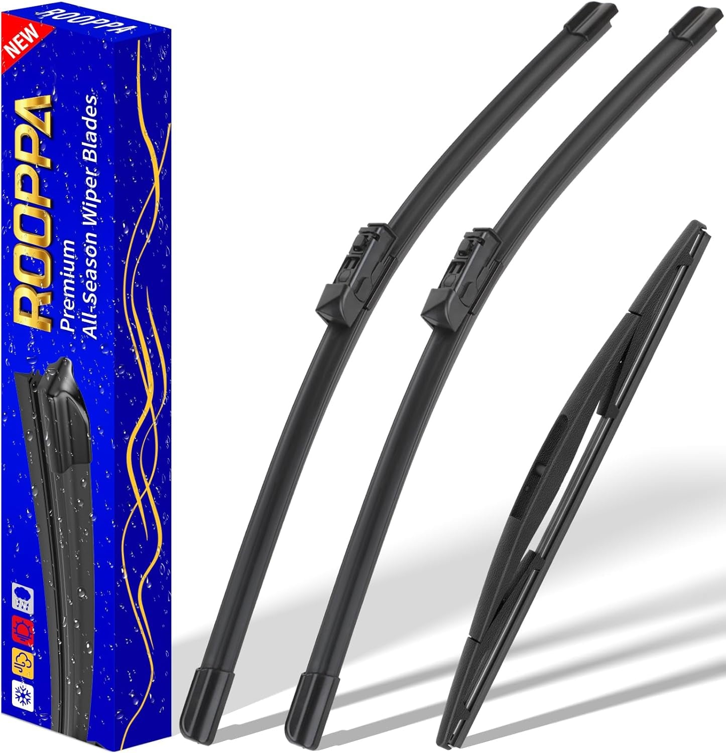 3 Wipers Replacement for 2012-2016 Honda CRV CR-V, Windshield Wiper Blades Original Equipment Replacement - 26"/16"/13" (Set of 3) U/J HOOK