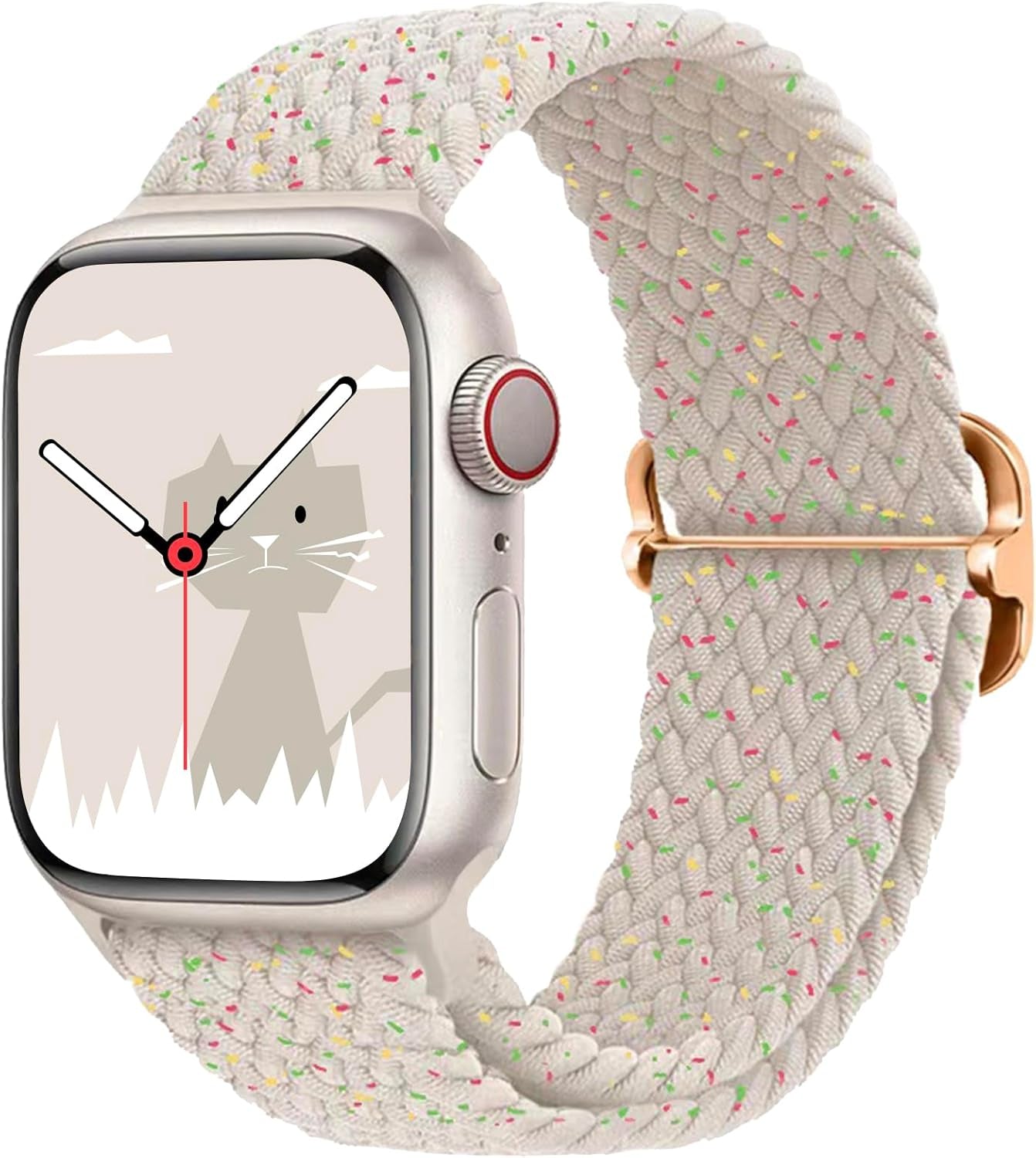 Stretchy Braided Solo Loop Compatible with Apple Watch Band 38Mm 40Mm 41Mm 42Mm 44Mm 45Mm 49Mm for Women Men, Adjustable Straps Elastic Sport Wristbands for Iwatch Series 9 8 7 6 5 4 3 2 1 Ultra SE