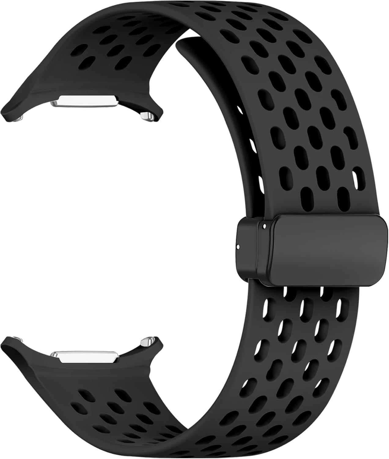 Magnetic anti Sweat Sport Band Compatible with Samsung Galaxy Watch Ultra 47Mm(2024), Waterproof Breathable Soft Silicone Bands for Men Women